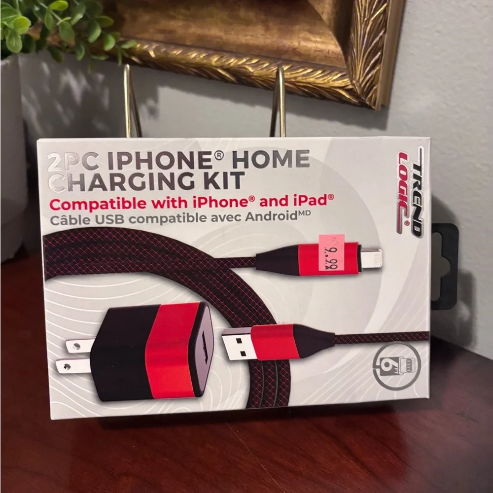 Red Charging Kit for iPhone and iPad